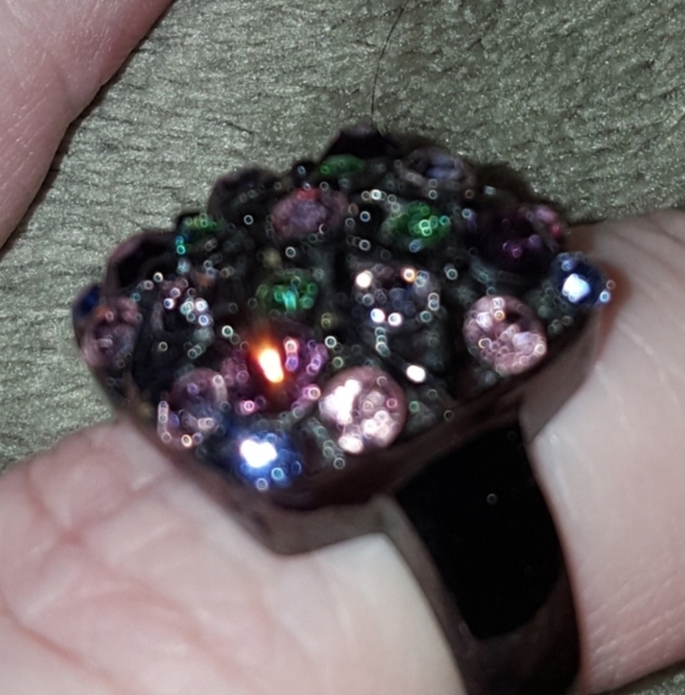 Vibrant Crystal Cluster Ring